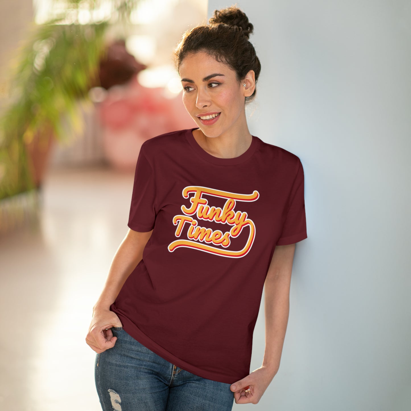 Funky Times T-Shirt "Burgundy"