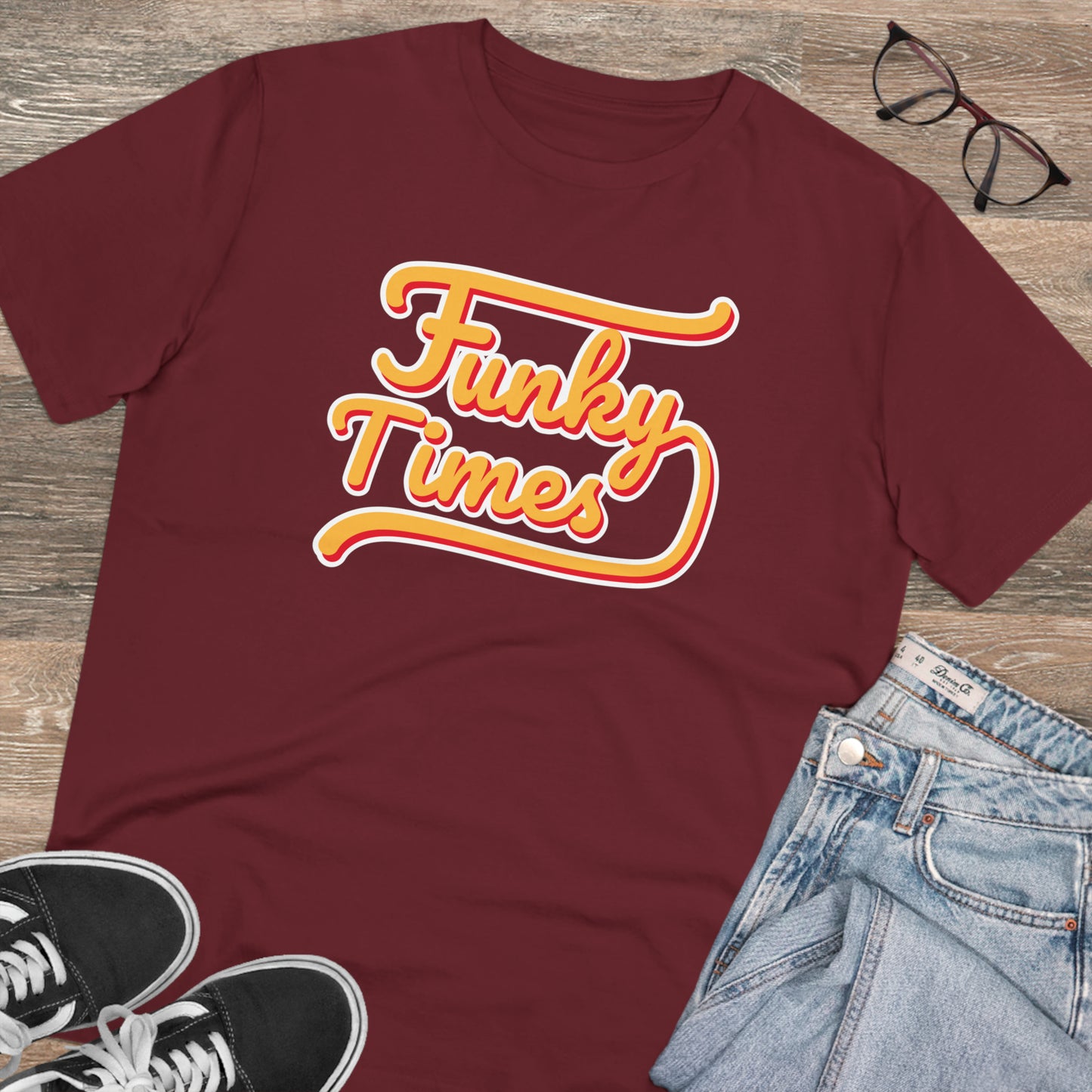 Funky Times T-Shirt "Burgundy"