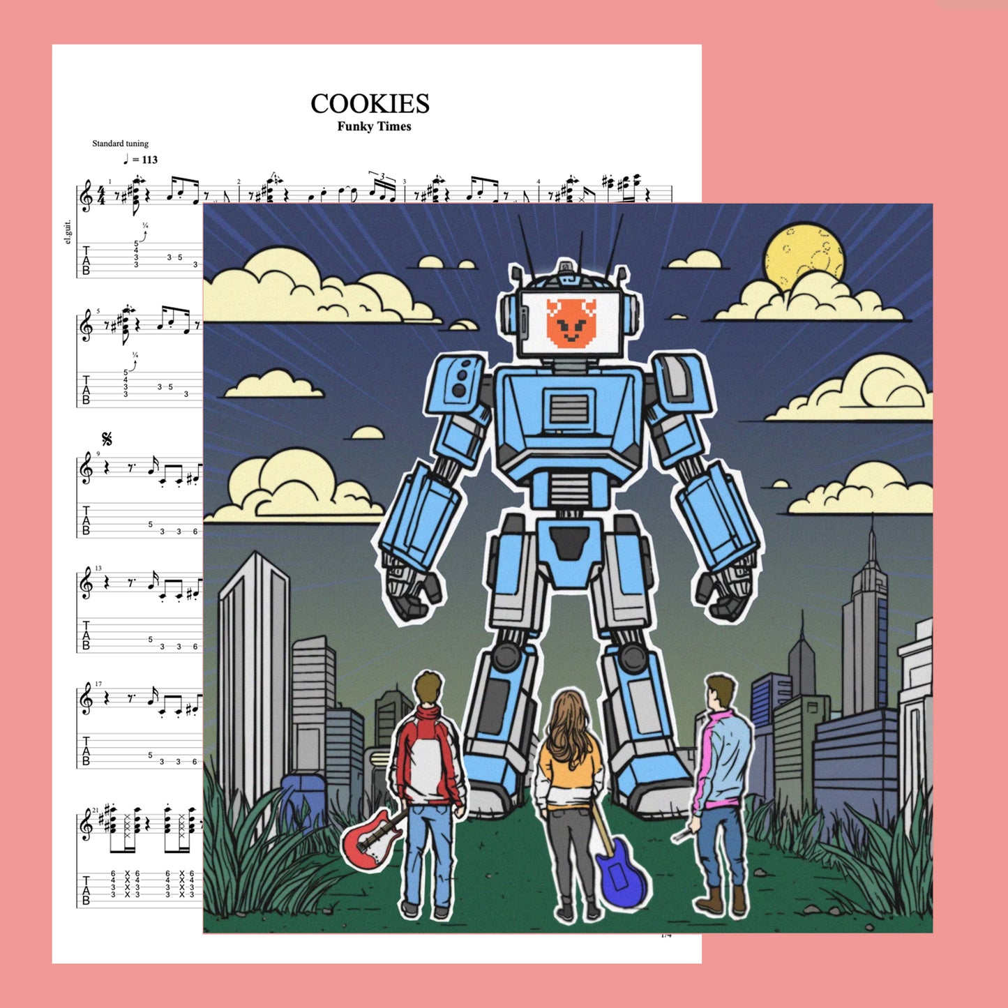 Guitar Tabs "Cookies" by Funky Times