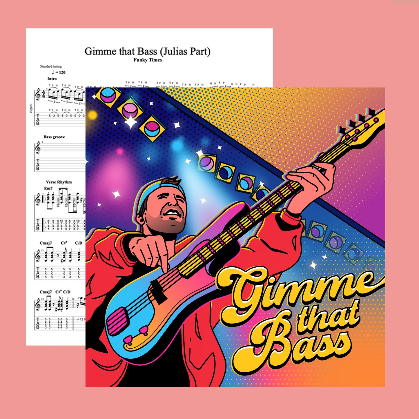 Guitar Tabs "Gimme that Bass" by Funky Times
