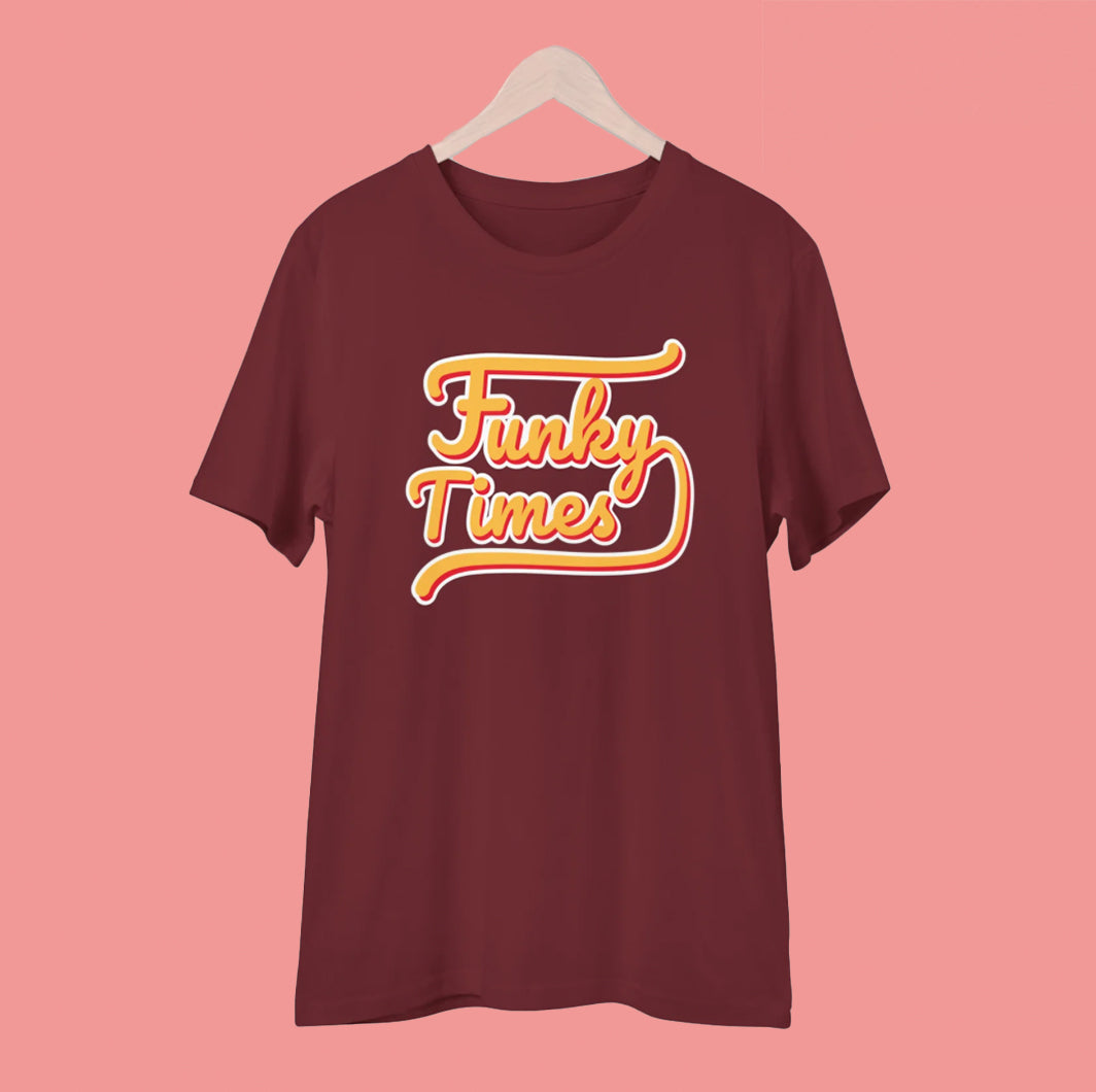 Funky Times T-Shirt "Burgundy"