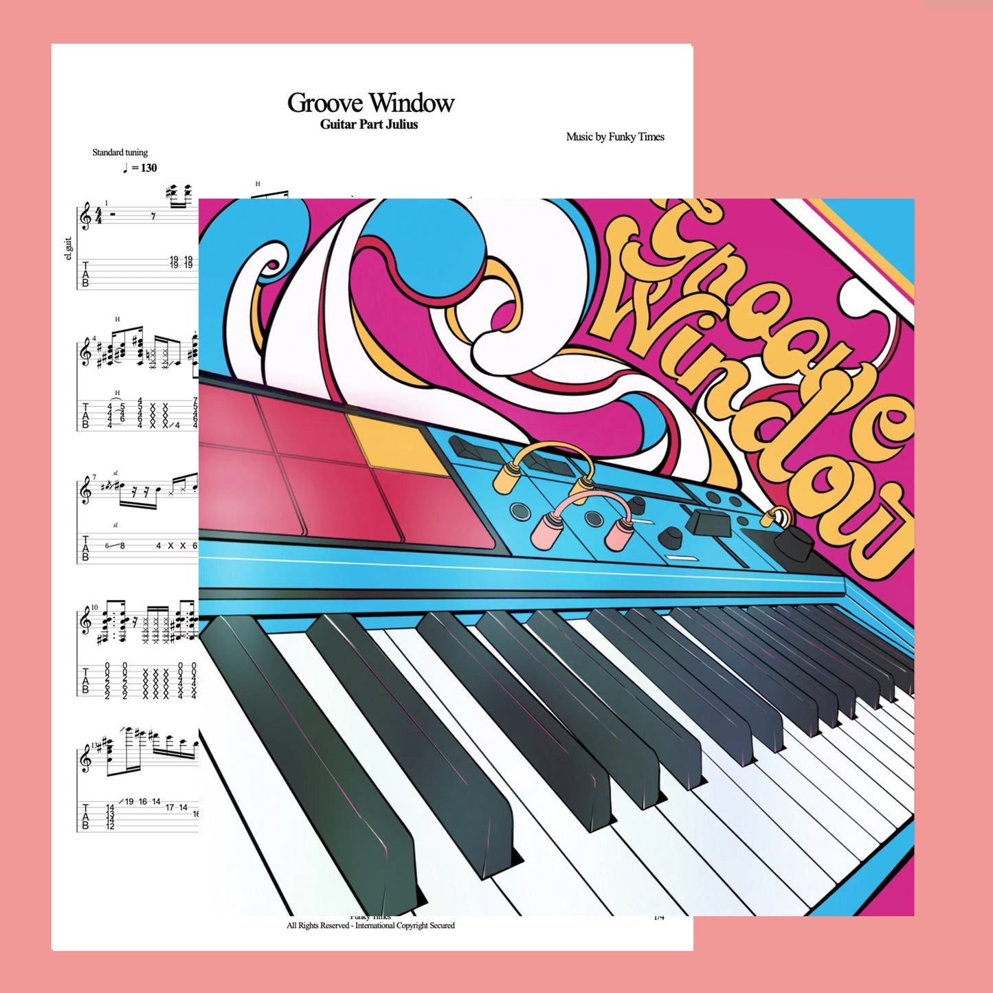 Guitar Tabs "Groove Window" by Funky Times